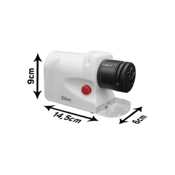 Ascutitor de cutite electric Zilan ZLN2175 – 15W, 2 nivele, compact, alb - Img 2