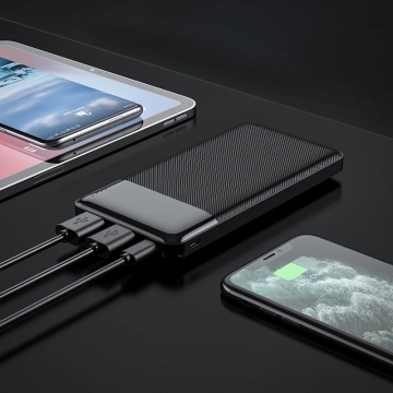 Baterie externa Hoco J72, 10000mAh, 2xUSB-A, incarcare 10W, Alb - Img 2