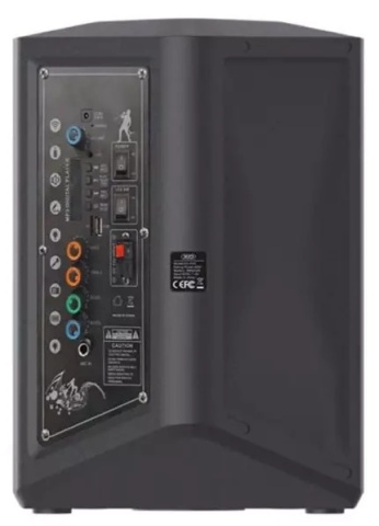 Boxa portabila 40W, XO F53, wireless BT 5.0, 3600mAh, microfon, telecomanda, TF card, lumina ambientala RGB, negru - Img 3