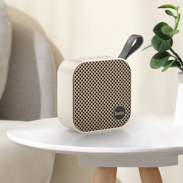 Boxa portabila 5W, Hoco HC22, Bluetooth 5.2, 5W, TWS, TF card, USB, alb - Img 6