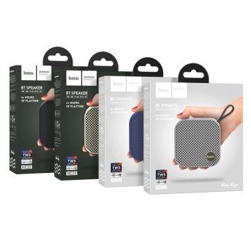 Boxa portabila 5W, Hoco HC22, Bluetooth 5.2, TWS, TF card, USB, gri - Img 6
