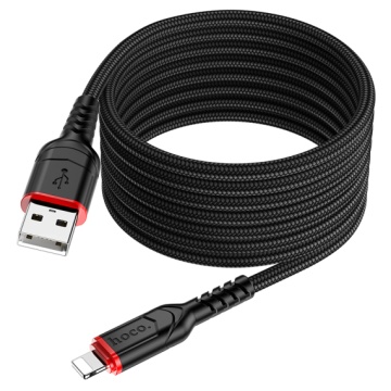Cablu USB-A la Lightning, Hoco X59, 18W, 2.4A, 2m, negru - Img 1