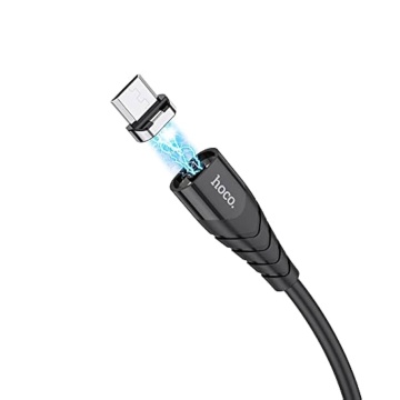 Cablu USB-A la Lightning, Hoco X63, 18W, 2.4A, 1m, negru - Img 2