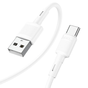 Cablu USB-A la MicroUSB, Hoco X83, 18W, 2.4A, 1m, alb - Img 1