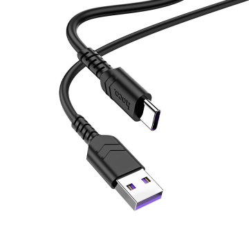 Cablu USB-A la USB-C, Hoco X62, 20W, 1m, negru - Img 1