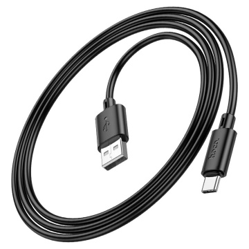 Cablu USB-A la USB-C, Hoco X88, 18W, 2.4A, 1m, negru - Img 2