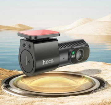 Camera Video pentru masina Hoco DV8, HD 2K, cu mini LCD, Fata + Camera Spate, negru - Img 5