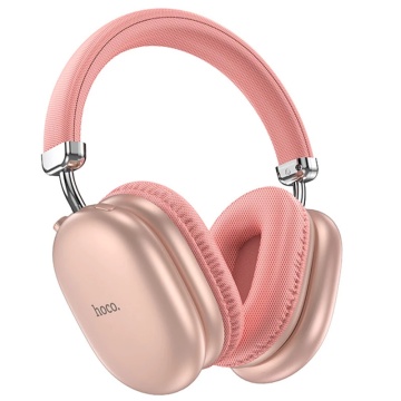 Casti Wireless Hoco W35 Max, Over Ear, BT 5.3, Stand-By 200h, 800mAh, suport card, Joy, roz - Img 2