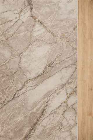 Covor Livario Imperial Effect Carrara, Soft Lux, 2450 g/m² Cream Gold - Img 4