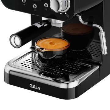 Espressor manual Zilan ZLN2991 – 1100W, 15 bar, 1.25L, design retro, negru - Img 3