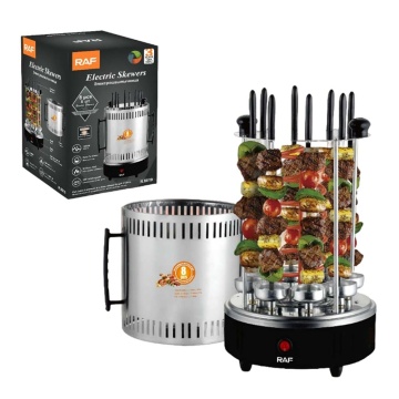 Gratar electric Raf R8619 1200W pentru 8 frigarii, negru - Img 3