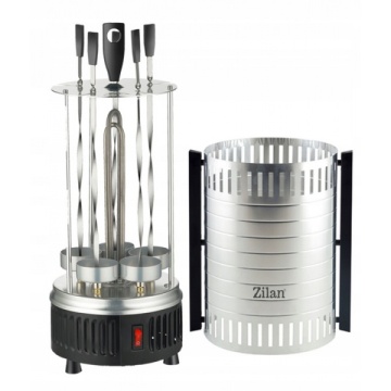 Gratar vertical ZILAN ZLN5565 – 900W, Rotatie automata, 5 frigarui, argintiu - Img 2
