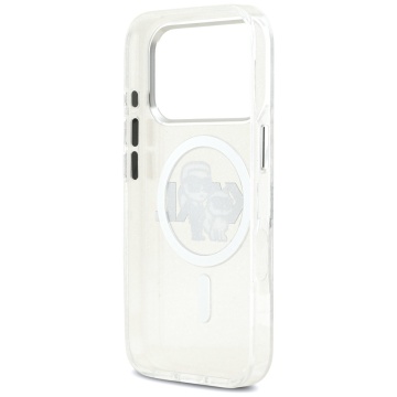 Husa Karl Lagerfeld pentru APPLE iPhone 17 Pro - MagSafe, Rezistenta, TPU cu sclipici, transparent - Img 5