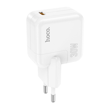 Incarcator Retea + Cablu USB-C, Hoco C112A, 30W, 1xUSB-C, PD, alb - Img 3