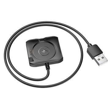 Incarcator Wireless smartwatch Hoco Y28, 5W, USB-A, Qi, 1m, negru - Img 3
