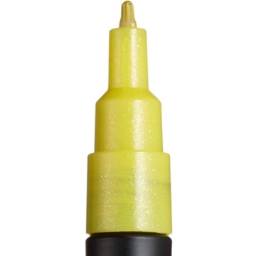Marker UNI Posca PC-3M, varf rotund, 0.9-1.3mm, galben sclipici - M1272 - Img 3