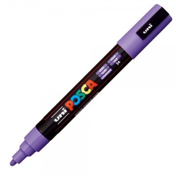 Marker UNI Posca PC-5M, varf rotund, 1.8-2.5mm, mov - M1176 - Img 1