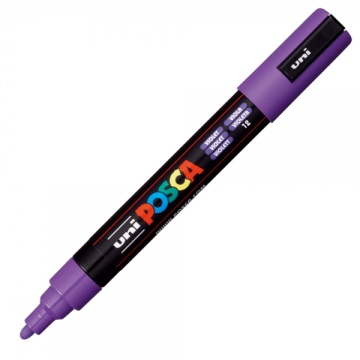 Marker UNI Posca PC-5M, varf rotund, 1.8-2.5mm, violet - M445 - Img 1