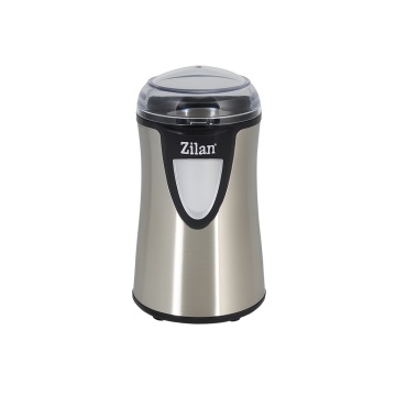 Rasnita cafea Zilan ZLN8013 – 150W, 50g, inox, cutite otel inoxidabil, argintiu/negru