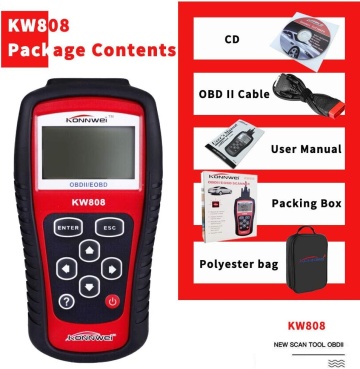 Scanner diagnoza auto OBD2 profesional, cititor coduri eroare, resetare Check Engine, compatibil universal benzină, portabil, pentru toate marcile dupa 1996 - Img 5