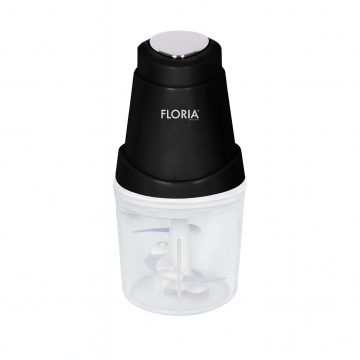 Tocator legume-fructe Floria ZLN2570 – 250W, 0.6L, lame inox, vas fără fir, rotire 360°, negru