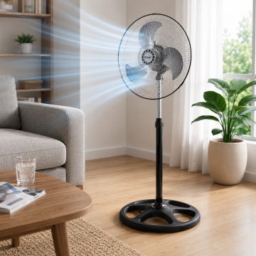 Ventilator 3 in 1 Zilan ZLN3840, 55W, reglabil, circulatie eficienta a aerului, negru - Img 5