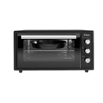 Zilan Cuptor electric ZLN5649, 2000 W, 45 L, 3 trepte putere, termostat reglabil, timer 90 min, interior emailat, negru