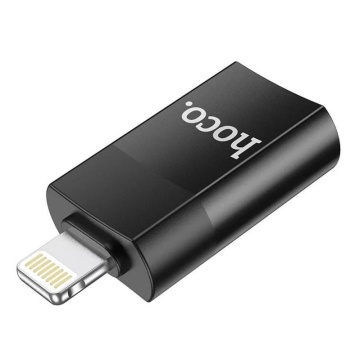 Adaptor USB-A la Lightning, OTG Hoco UA17, transfer date, negru - Img 4
