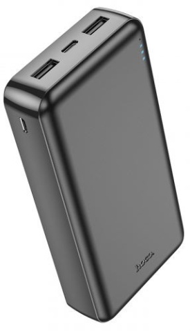Baterie externa 20.000mAh, Hoco J100A, 2xUSB-A, incarcare rapida, negru - Img 2