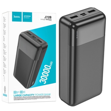 Baterie externa 30.000mAh, Hoco J72B, cu 2xUSB-A, afișaj LED, negru - Img 5