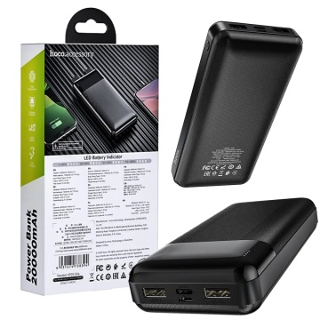 Baterie externa Hoco J72A, 20000mAh, 2xUSB-A, incarcare 10W, Negru - Img 6