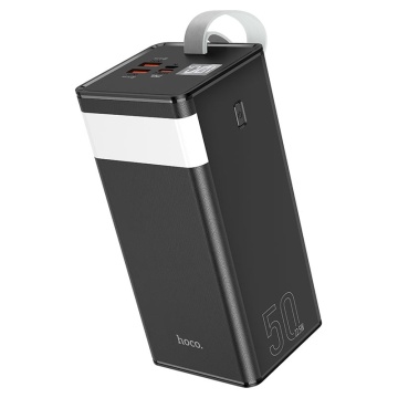 Baterie externa Hoco J86A, 50000mAh, 22.5W, USB-C PD, QC 3.0, LED, negru - Img 3