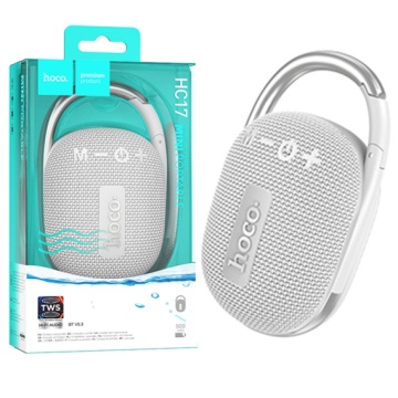 Boxa portabila 5W, Hoco HC17, Bluetooth 5.3, microfon wireless, TF card, USB, gri - Img 3