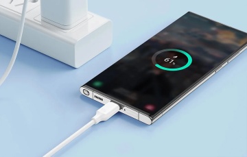 Cablu date si incarcare USB-A la USB-C Joyroom 3A fast charge, 25cm, Alb S-A9 - Img 3