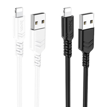 Cablu USB-A la Lightning, Hoco X62, 18W, 2.4A, 1m, negru - Img 3