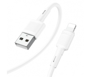 Cablu USB-A la Lightning, Hoco X83, 18W, 2.4A, 1m, alb - Img 1