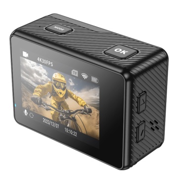 Camera Video Hoco DV101, Action/Sport, cu ecran Dual LCD, UHD 4K/30fps, HDMI, negru - Img 2