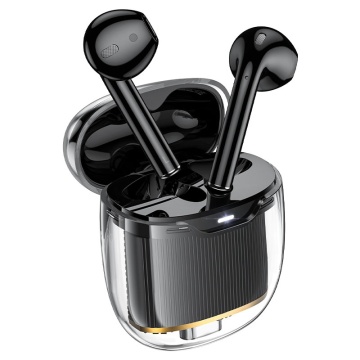Casti Wireless Hoco EW52, Ear Buds, BT 5.3, 180h StandBy, 300mAh, Crystal, negru