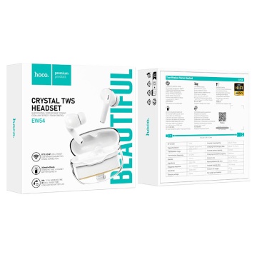 Casti Wireless Hoco EW54, Ear Buds, BT 5.3, 300mAh, Rayo, crem - Img 4