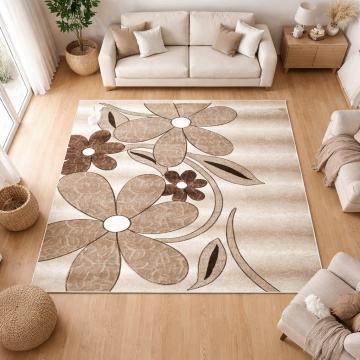 Covor Livario Infinity Venturia Flower Begie