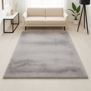 Covor Livario Pufos Blana Softdream Silver