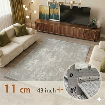 Covor Premium Livario Premium Stone - SILVER GREY - Img 6