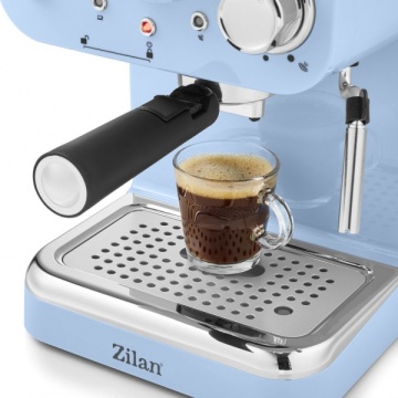 Espressor manual Zilan ZLN2861 – 1100W, 15 bar, 1.25L, design retro, albastru - Img 3