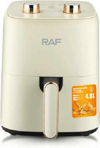 Friteuza cu aer Raf R5237W 4,8L, gatit fara ulei, aurie - Img 3