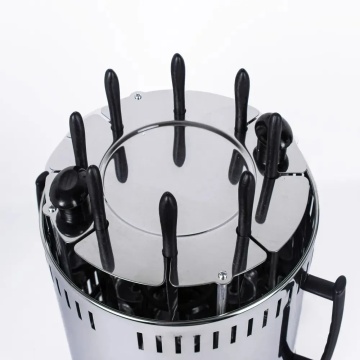 Gratar electric Raf R8619 1200W pentru 8 frigarii, negru - Img 4