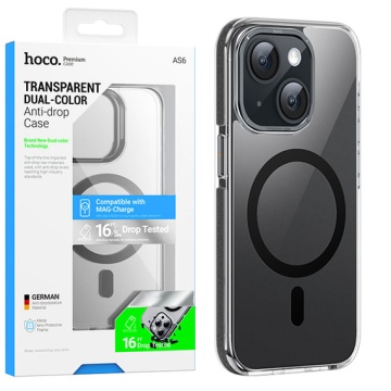 Husa iPhone 15 Plus Hoco AS6, MagSafe, GripEdge, protectie premium, negru - Img 3