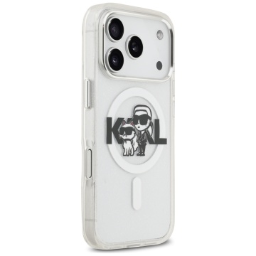 Husa Karl Lagerfeld pentru APPLE iPhone 17 Pro - MagSafe, Rezistenta, TPU cu sclipici, transparent - Img 2