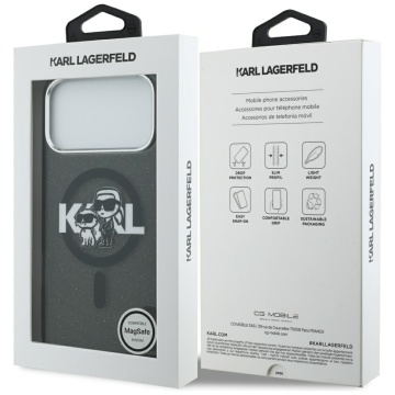 Husa Karl Lagerfeld pentru APPLE iPhone 17 Pro Max - MagSafe, Rezistenta, TPU cu sclipici, negru - Img 6