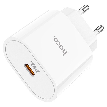 Incarcator Retea + Cablu USB-C, Hoco C94A, 1m, 1xUSB-C, PPS/QC3.0/FCP/AFC, alb - Img 2