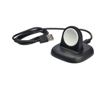 Incarcator Wireless Hoco CW44, iWatch, 2.5W, Qi Charging, Stand, negru - Img 2